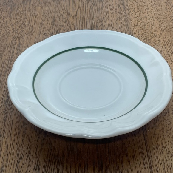 Pfaltzgraff White Mug and Saucer with Red Barn Holiday Design - Picture 4 of 6